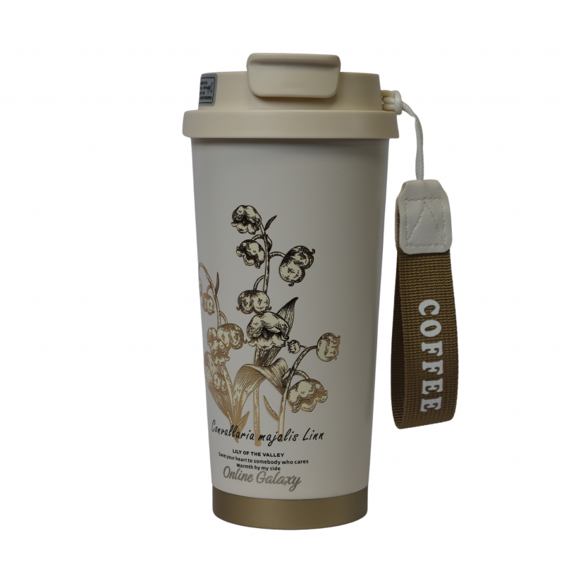 Convallaria double drink insulated coffee cup 520ML